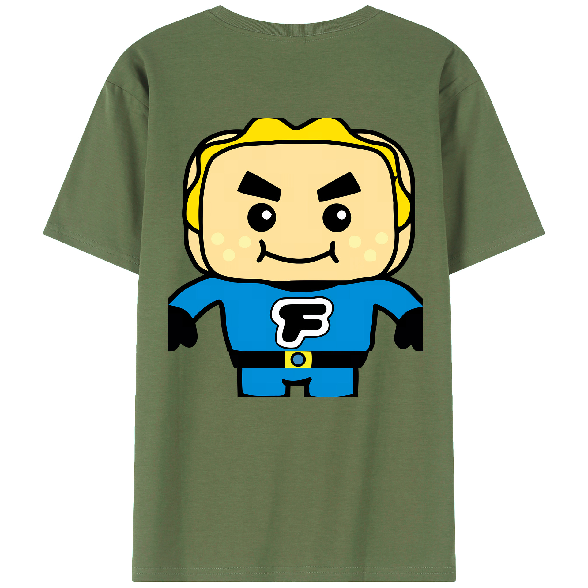 （画像用） アンパンマン Anpanman 綿100％ メンズ半袖Tシャツ（バックプリント） 通気性